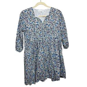 Grace Holiday Floral Tunic Mini Dress Sz. M